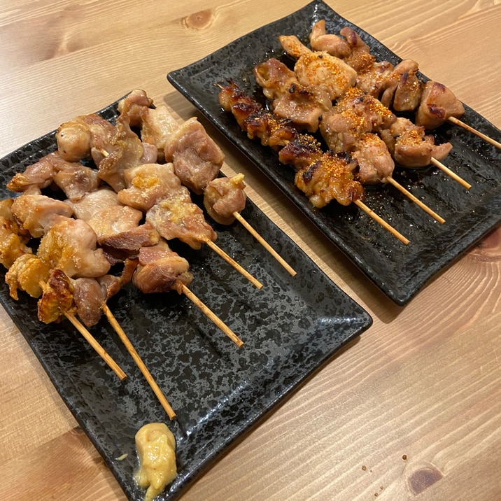 魚焼きグリルで作る店の味。焼鳥。